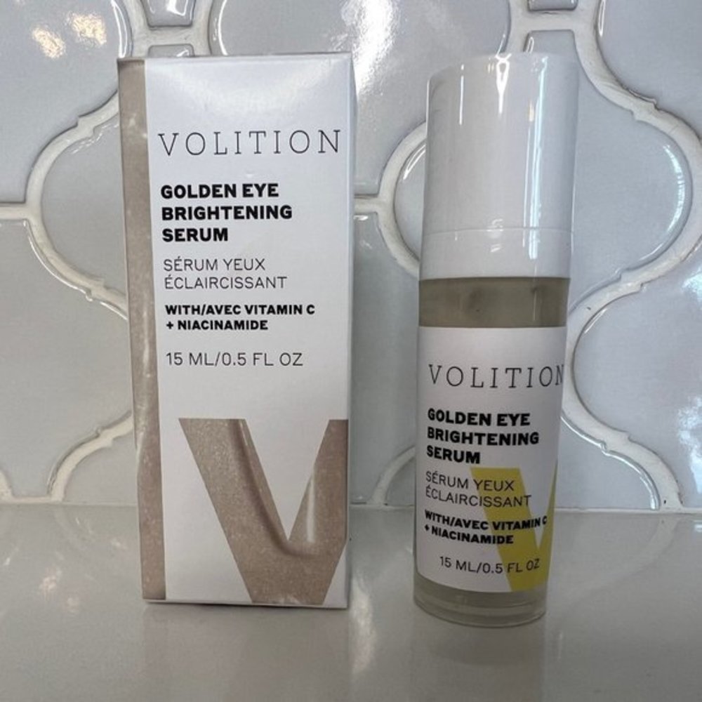Volition Golden Eye Brightening Serum w/Vitamin C +Niacinamide Full Sz .5oz 15ml